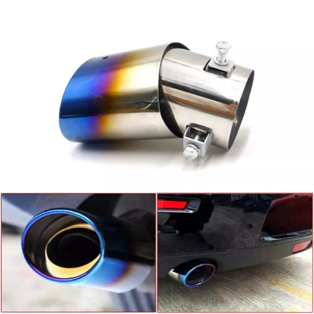 Car Auto Exhaust Pipe Tip Tail Muffler Stainless Steel Replacement Accessories