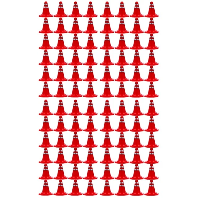 120 Pcs Route Cônes Barrage Routier Petits Mini Enfant Aptitude Stationnement