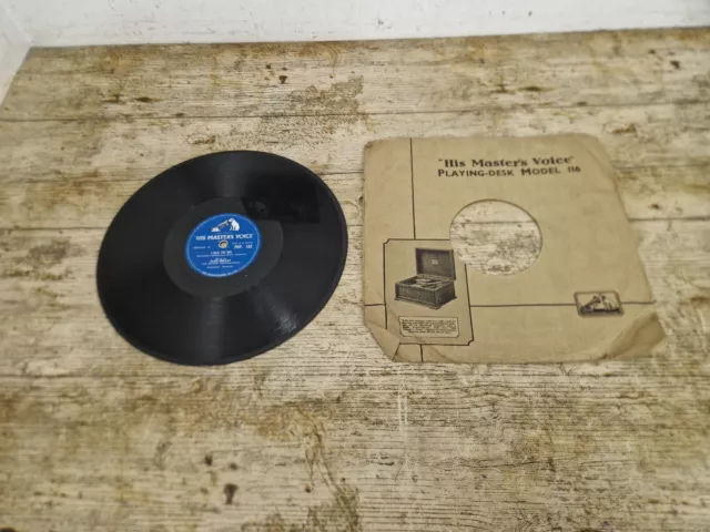 Vintage HMV Shellac 78 rpm ELVIS Presley Heartbreak Hotel Record & Sleeve A/F