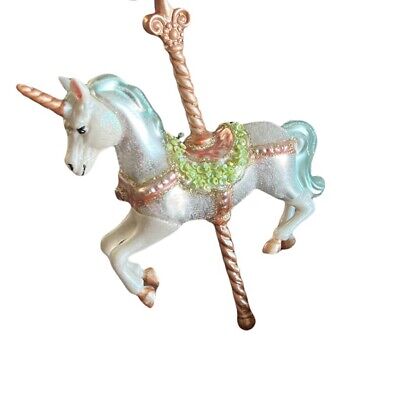 Unicorn Carousel￼ Ornament Horse Carnival Disney Fair Retro Princess Birthday 3