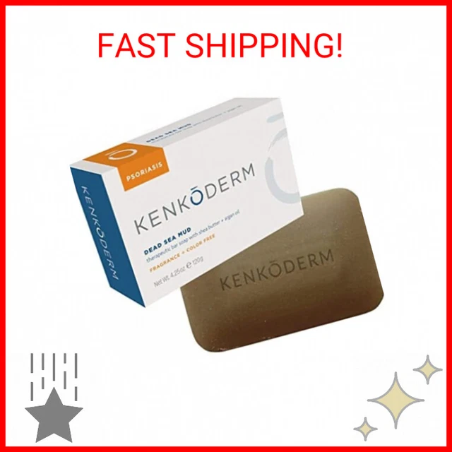 Kenkoderm Psoriasis Dead Sea Mud Soap with Argan Oil & Shea Butter 4.25 oz | 1 B