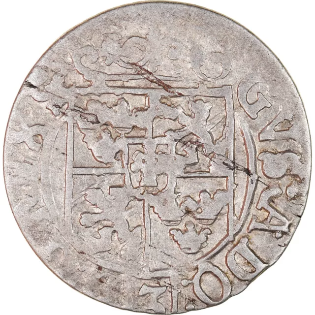 [#876647] Coin, Poland, ELBING, Gustav II Adolph, 1/24 Thaler, 1630, EF(40-45),
