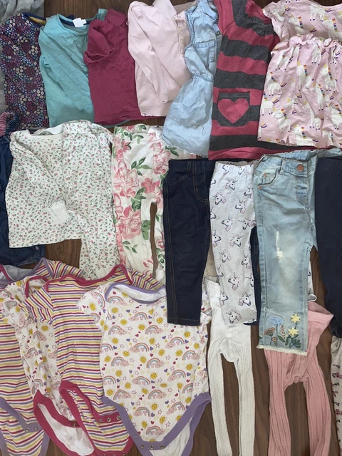 Leggings top vestiti bambina 25 pezzi età 12-18 mesi 3