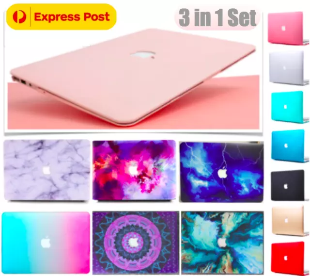 3-IN-1SET MacBook Air 13 Inch M3 Case 13.6 A2681 MacBook Pro 13 Inch M2 M1 A1466