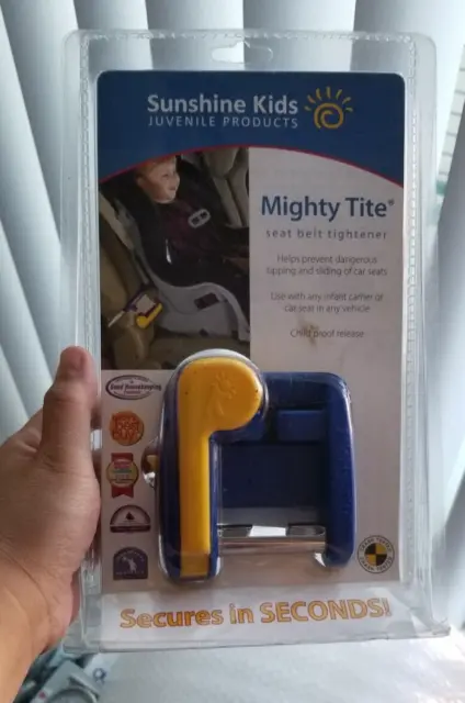 NEW Mighty Tite ULTIMATE SEAT BELT TIGHTENER Auto Car Toddler Baby Sunshine Kids