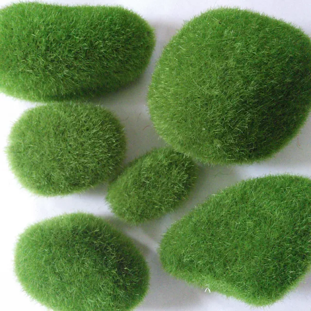 Wholesale 5Pcs Marimo Moss Balls Artificial Stones Mini Fairy Garden Terrarium