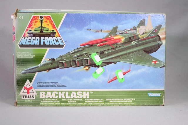 Véhicule Kenner Mega Force – RAM FIST TRIAX – Armée – Occasion – Boîte Altérée