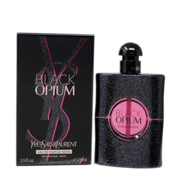 Yves Saint Laurent Black Opium Eau De Parfum Neon Spray 75 Ml/2.5 Fl.oz. Nib