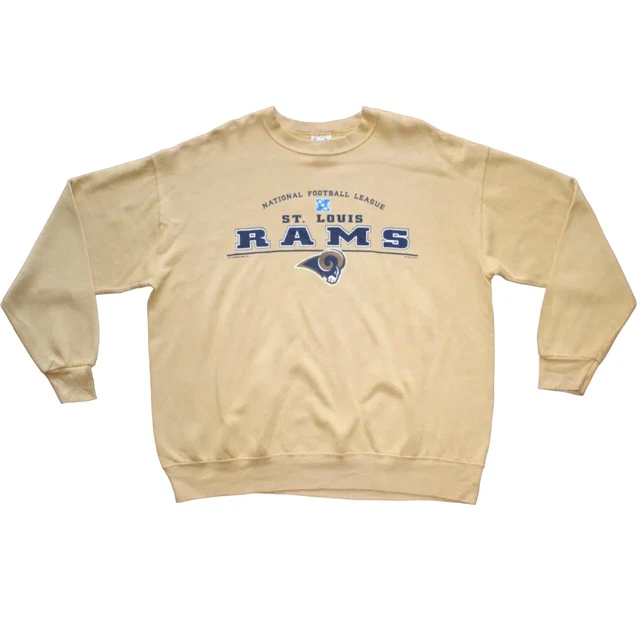 Vintage Lee Sport Sweatshirt St Louis Rams NFL 2001 Jumper Size XL Pullover USA