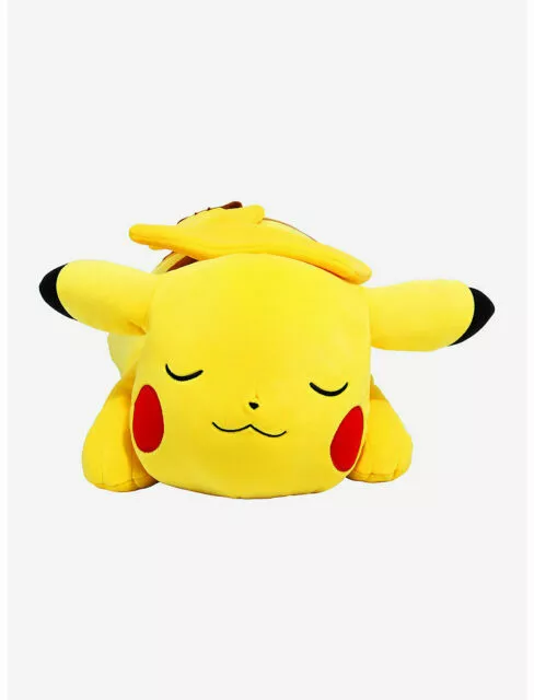 Pokemon 18” Sleeping Pikachu Soft Jumbo Large Plush Pillow Buddy - NEW W-TAGS