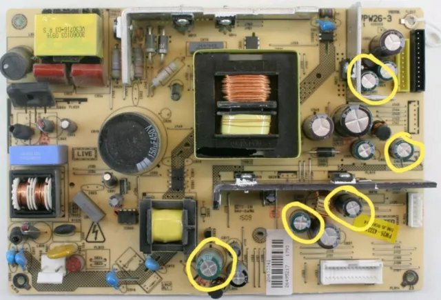 Vestel 17PW26-4 Kit de reparación - HITACHI BUSH Power Board 42LDF30U L42VC04U LCD4088F