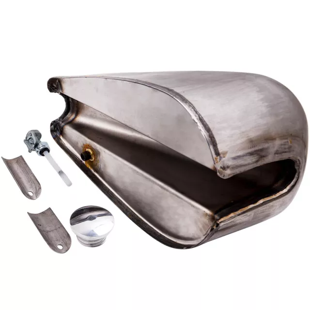 Gas Tank KingStyle High Tunnel 2-2.4 Gallon for Sportster Bj. 1955-1978