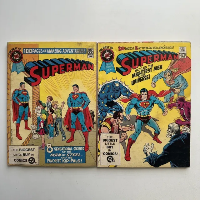 Best of DC Blue Ribbon Digest #25 & 32 SUPERMAN 1982