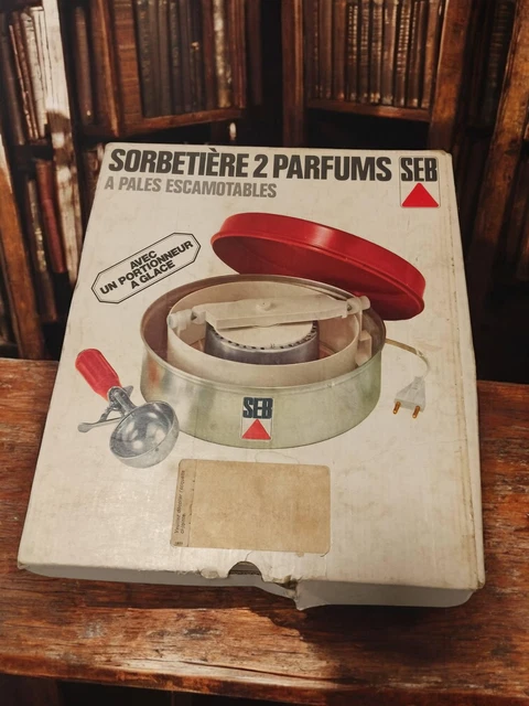 Sorbetière SEB Vintage Type 320 – électrique, Rouge, Années 80, Bon état
