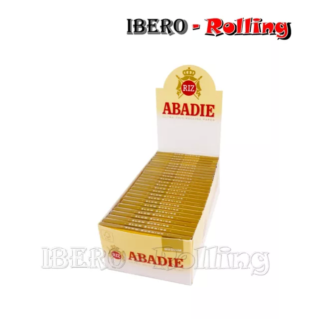 Papel de fumar ABADIE Medium, caja 50 libritos 78mm.