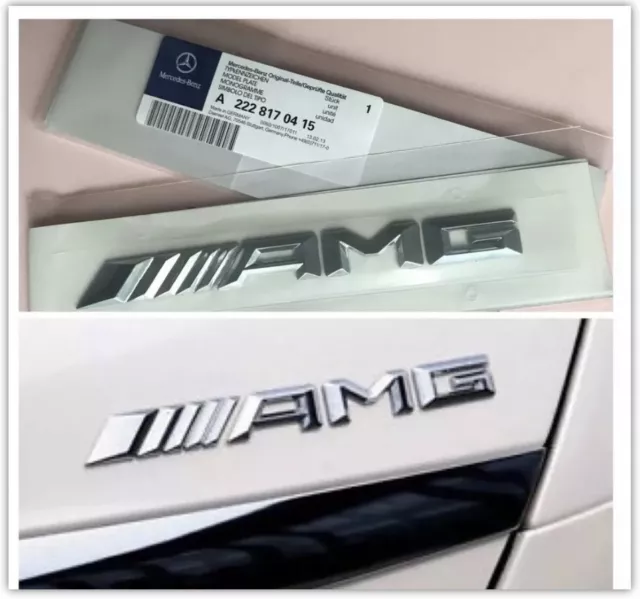 Genuine Mercedes Benz AMG Rear Boot Badge Emblem C E A S Class SLK UK 🇬🇧