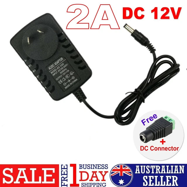 DC 12V 2A Power Supply Adapter Charger Transformer For 3528 LED Strip AU Plug