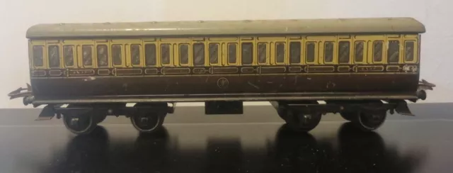 Hornby Series O Gauge No.2 Gwr 6597 Tinplate Suburban Coach Carriage Pre War