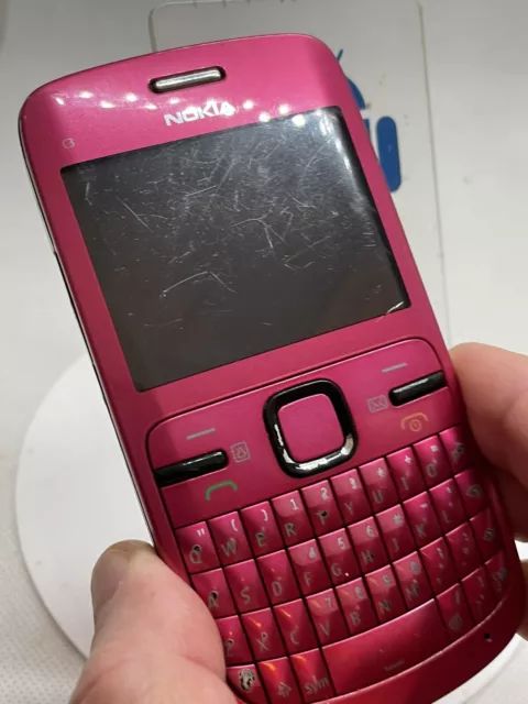 Faulty Nokia C3-00 - Red Mobile Phone Incomplete