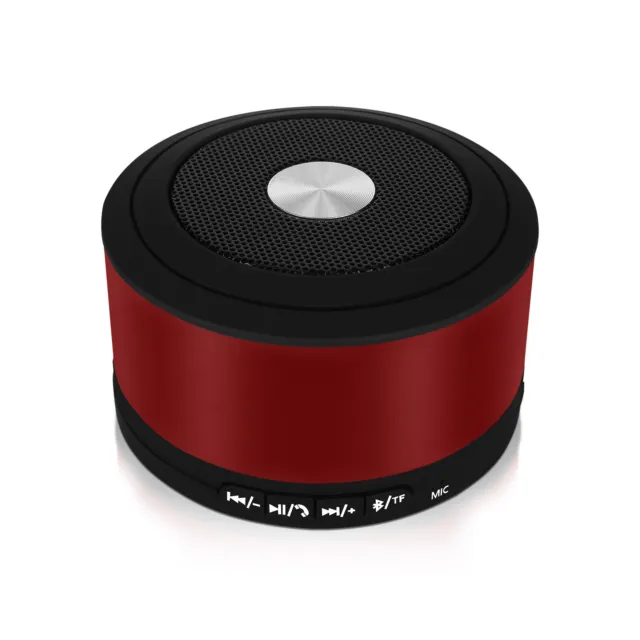 Altavoz Bluetooth Micrófono Indicador LED Autonomía 3h Venus Rojo