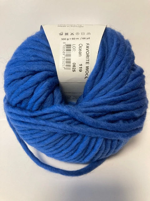 Lot De 5 Pelotes Laine Grosse Couleur Changeante Orange/violet, Pure Laine Portugal