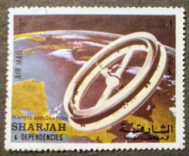  VAR-Sharjah 1972 -Interplanetare Raumstation- Mi.Nr. AE-SH 1003A gestempelt