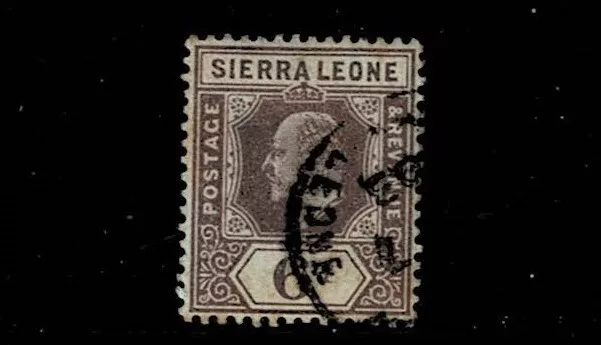 SIERRA LEONE 1903 6d DULL PURPLE  USED