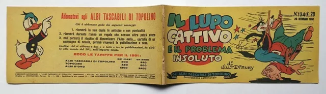 ALBI TASCABILI DI TOPOLINO 134 Mondadori 1951