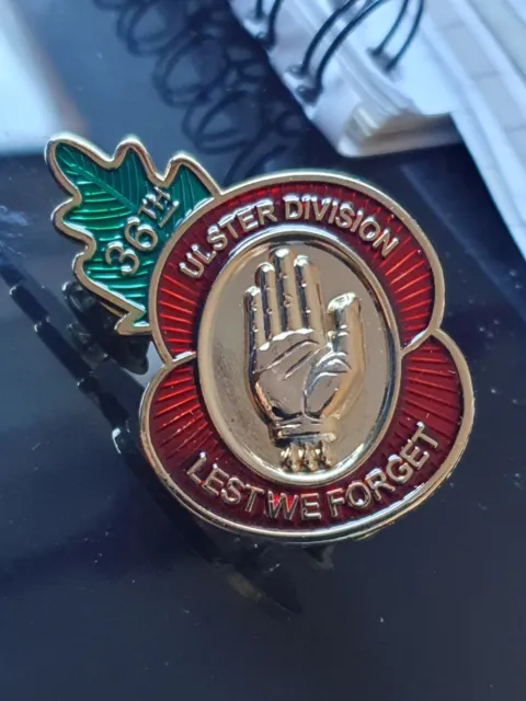 WW1 36th Ulster Division Loyalist British Orange Order Pin Badge