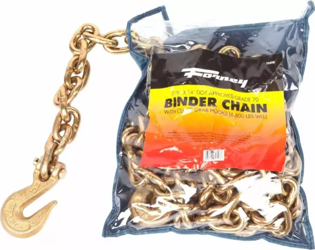 70398 Binder Chain, 3/8-Inch-By-14-Feet