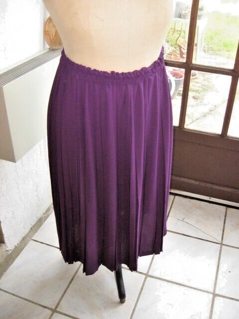Jupe été Banana Moon Imprimé Floral Prune - Coton Taille 40 évasée - Neuve Avec étiquettes