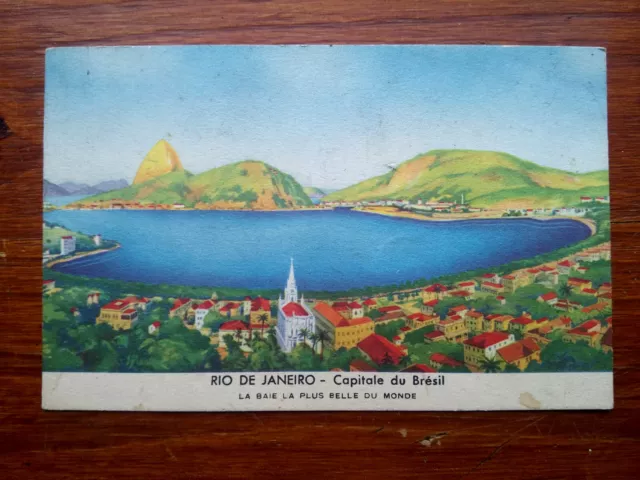 RIO DE JANEIRO cafes du Bresil exposition 1937  carte postale postcard