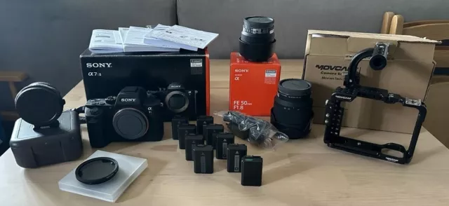 Sony Alpha A7S ii w/Lenses, Metabones, Movcam Cage & More - Low Shutter Count!
