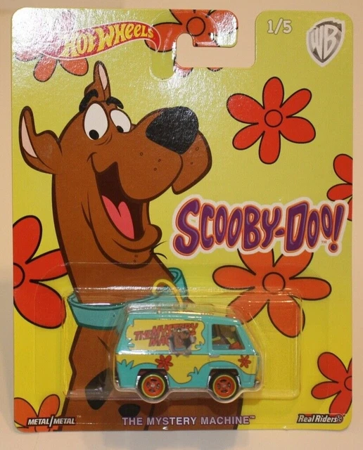 HOT WHEELS SCOOBY Doo Mystery Machine Van, Metal/Metal, Real Riders, 1