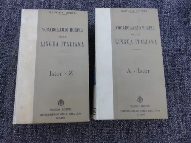 Vocabolario Hoepli Della Lingua Italiana