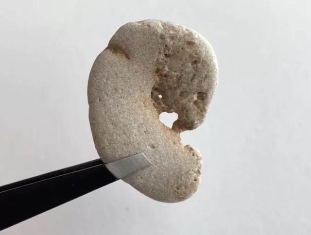 ❤️ Natural Heart-Shaped Hole e/g Beach Rock Hag Holey Stone Love Fairy amulet US