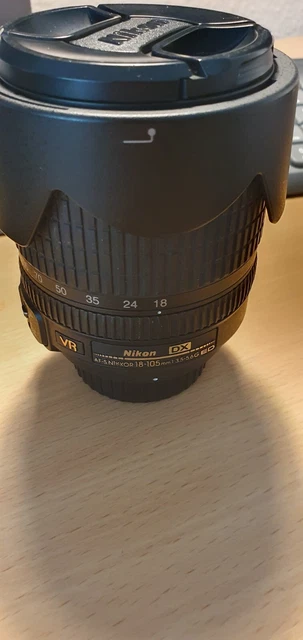 NIKON AF-S DX NIKKOR 18-105 mm 1:3,5-5,6G ED VR Objektiv EUR 70,00 ...