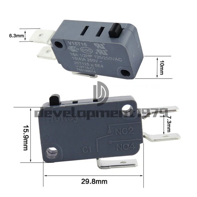 ONE New Honeywell V15T16-C1 16A 250V Micro Limit Switch
