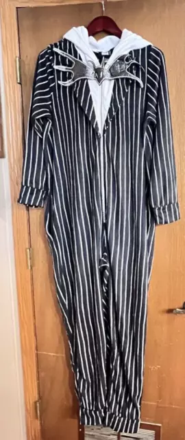 Disney Nightmare Before Christmas Jack Skellington Adult Pajama Costume Size 2XL