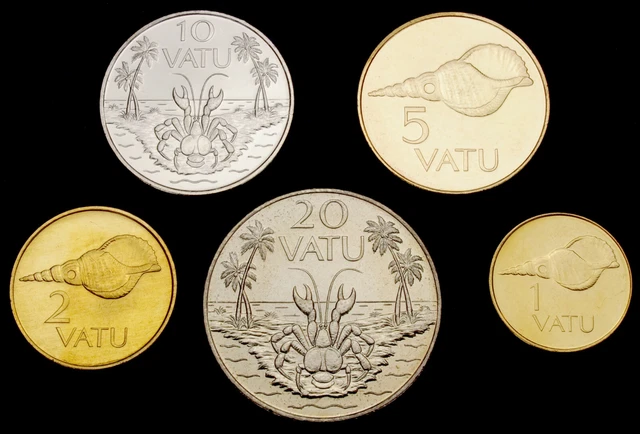 Vanuatu 20 to 1 Vatu 1999 - 2009 UNC Set - 5 pcs (GLCS-003)