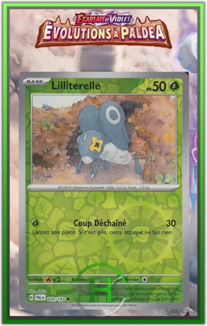 Lilliterelle Reverse- EV2:Évolutions à Paldea - 020/193 - Carte Pokémon FR Neuve