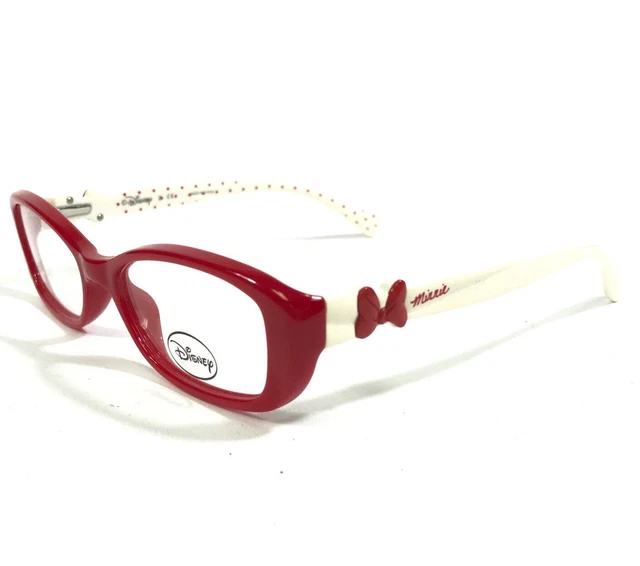 Disney Kids Eyeglasses Frames Minnie Mouse 4005 2007 Red White Cat Eye 46-15-125