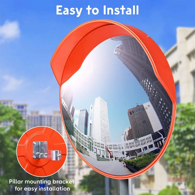 Traffic Convex PC Mirror Wide-Angle Blind Spot Corner Road Parking Safety