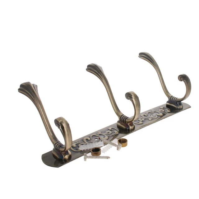 3-8 Hooks Wall Mounted Coat Robe Hat Hook Hanger Towel Rack Stainless Steel