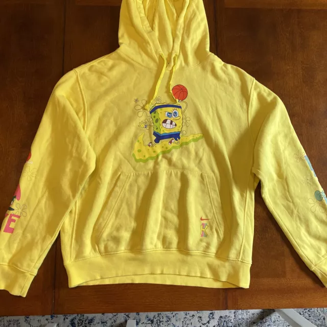 spongebob nike hoodie yellow