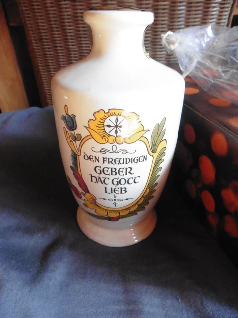 Vintage NORIZIA APOTHEKEN-GEFÄSS Sonder DEKOR WEINBRAND 0,5 L Flasche NÜRNBERG