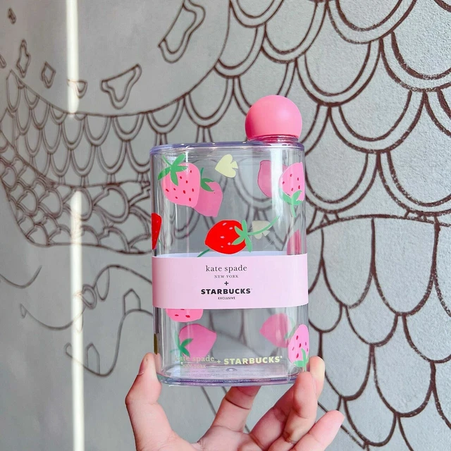 NEW 2022 CHINA Starbucks Crossover Kate Spade 14oz Plastic Strawberry