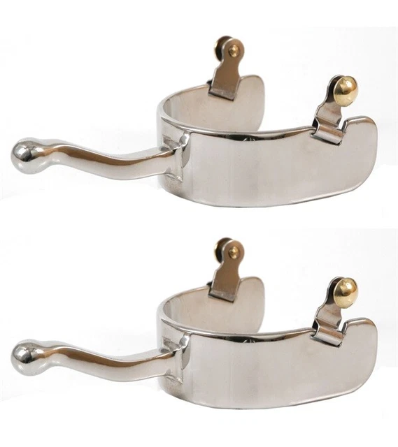 Youth Stainless Steel Equitation Offset Spurs