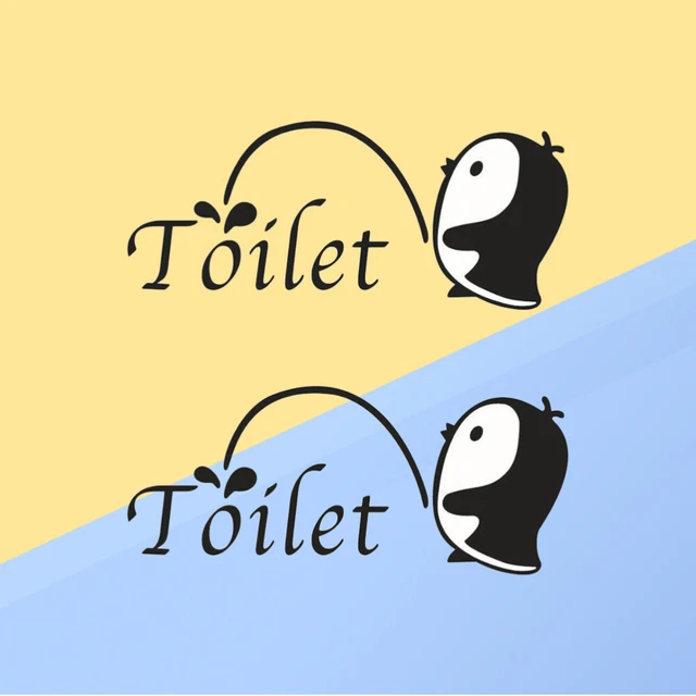 DLAZUM Segnaletica per Porta del WC Porta Targa Targa per Bagno, personalità Creativa Toilette pubblica Segnaletica Rotonda per Uomini e Donne (1) (3) (1) (3