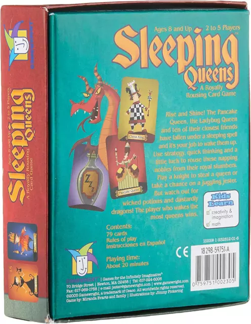 Gamewright | Sleeping Queens | Card Game | Ages 8+ | 2-5 Players | 20 Minutes 2